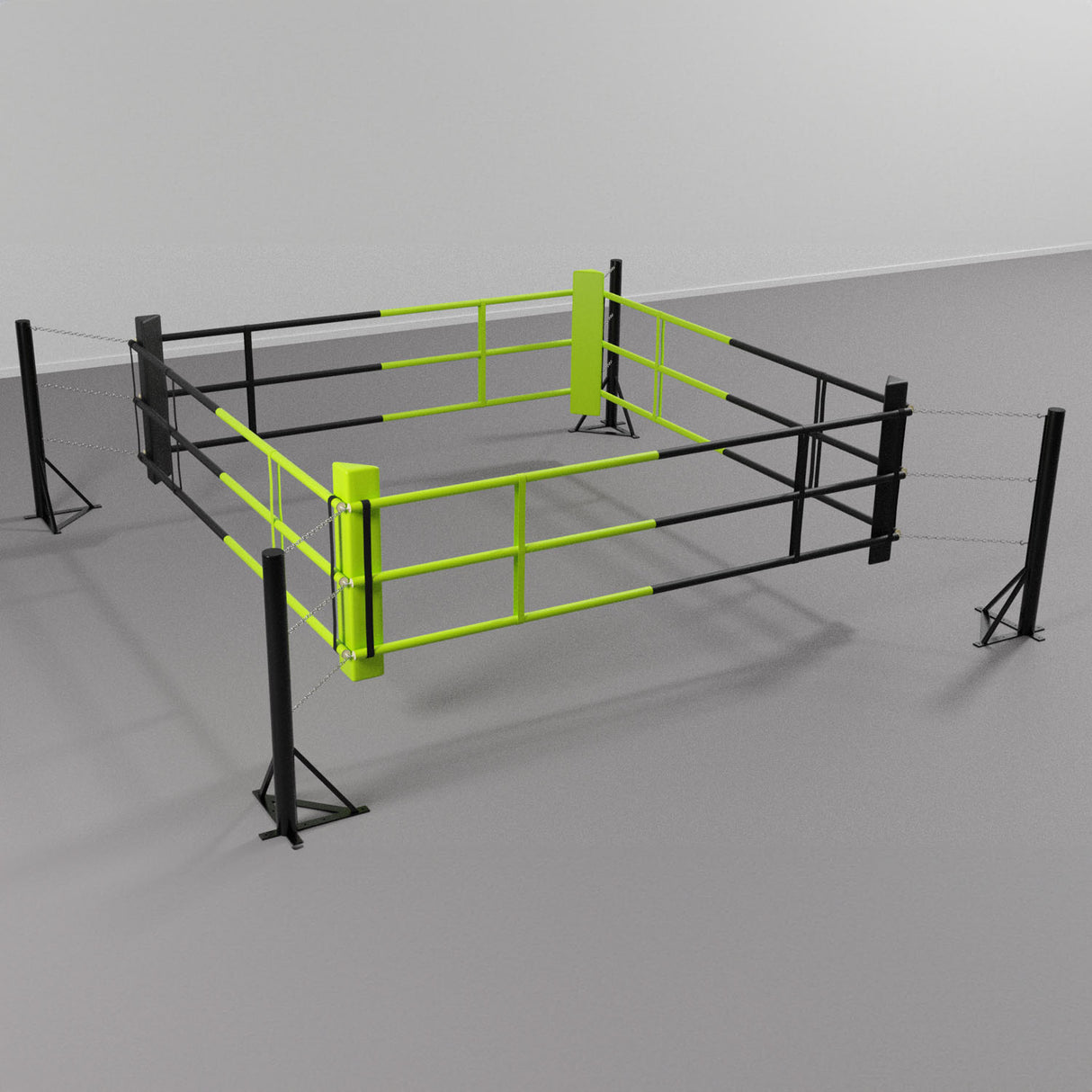 Podlahový tréninkový boxerský ring FIGHTER se 3 provazy, BRF-NF