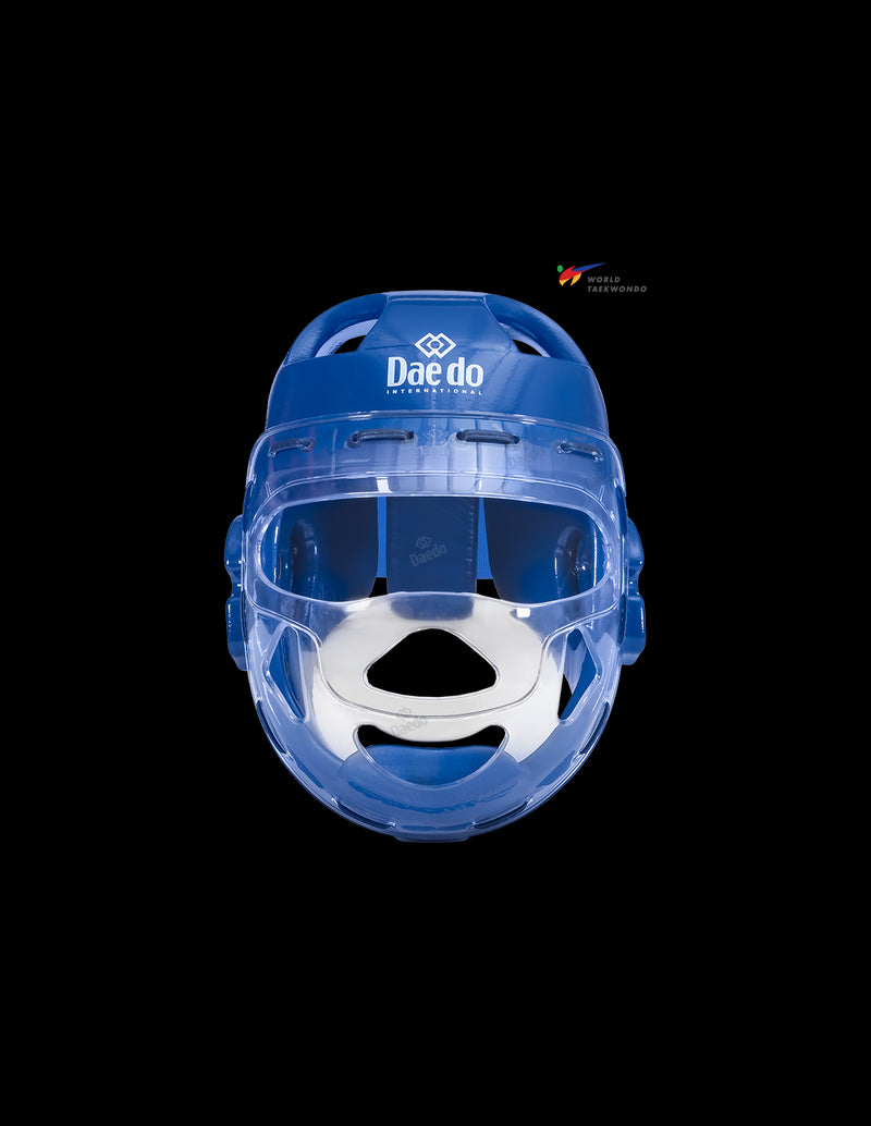 Daedo přilba s maskou Taekwondo WT - modrá, 20915B, PRO 20916