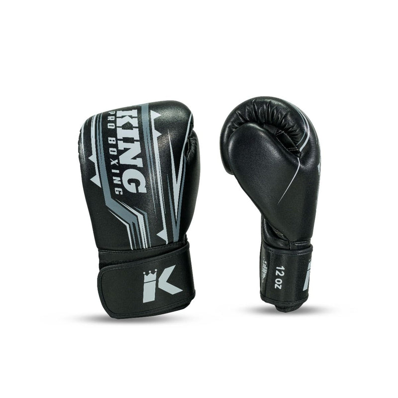 King Pro Boxing boxerské rukavice Spartan 1 - černá, KPB/BG SPARTAN 1