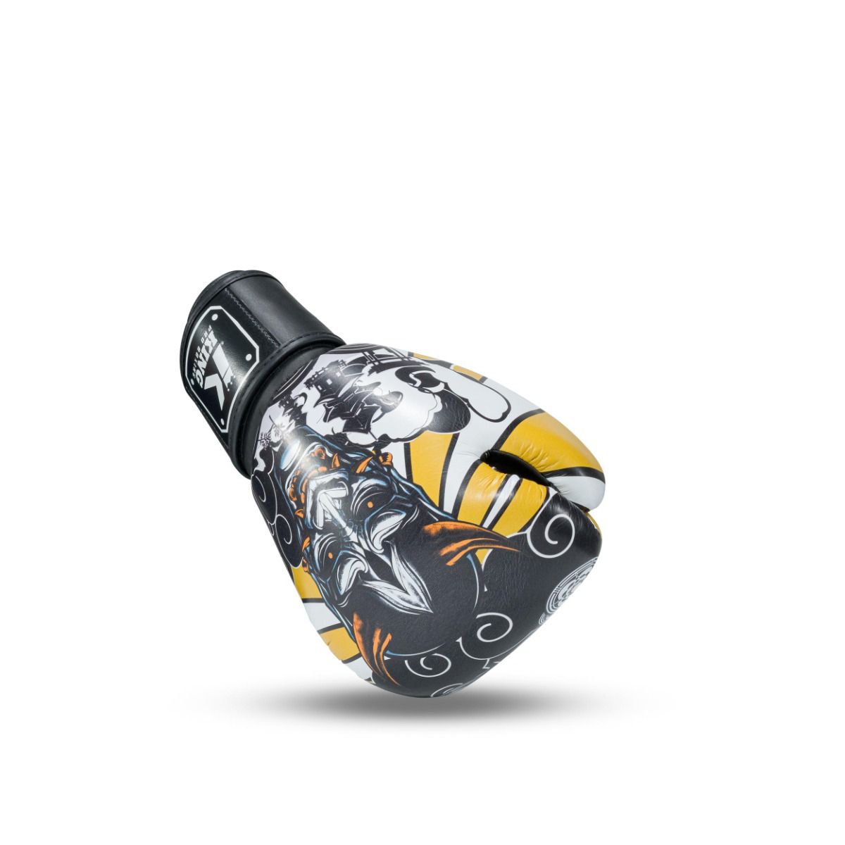 King Pro Boxing boxerské rukavice HANYA - černá/žlutá, KPB/BG HANYA GD