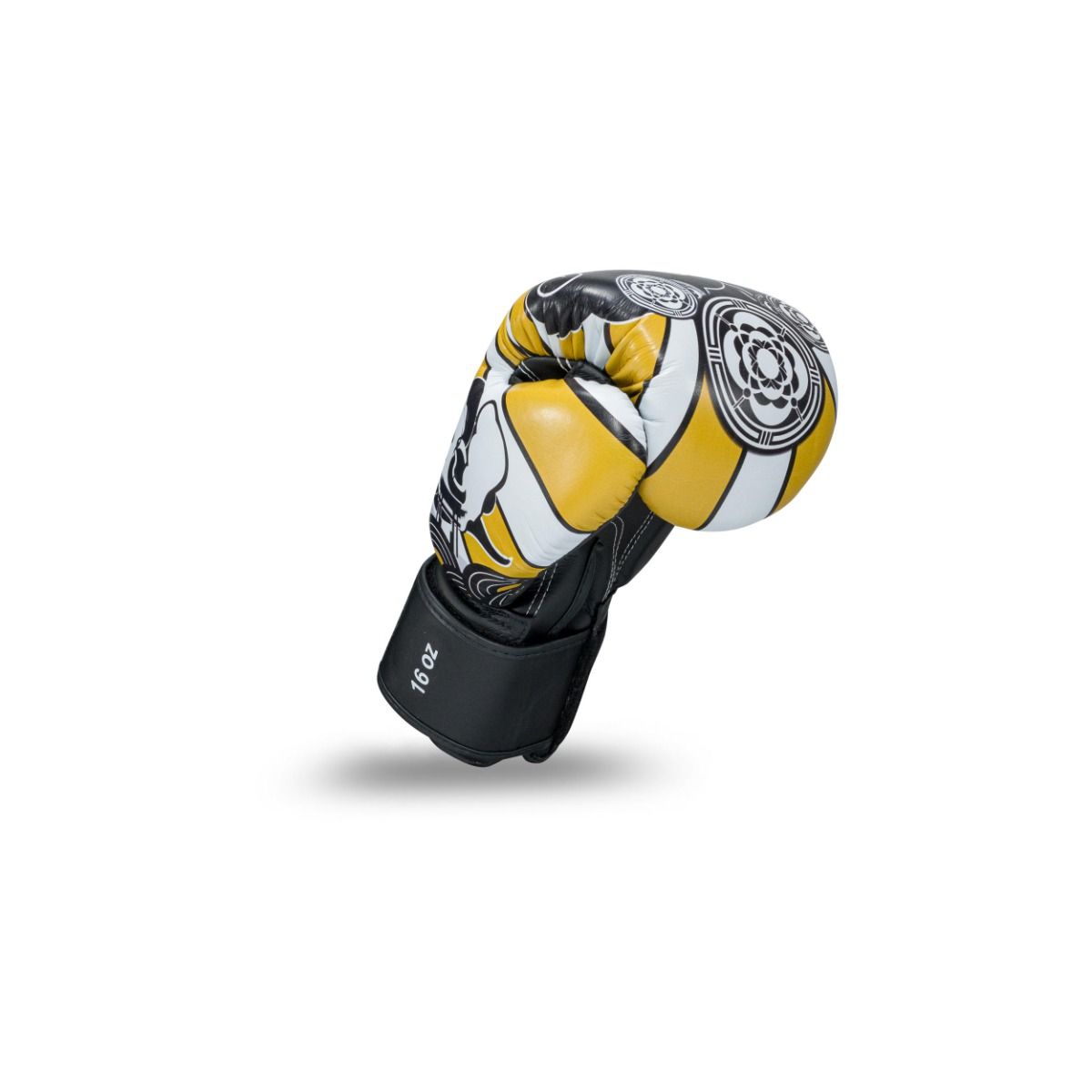 King Pro Boxing boxerské rukavice HANYA - černá/žlutá, KPB/BG HANYA GD
