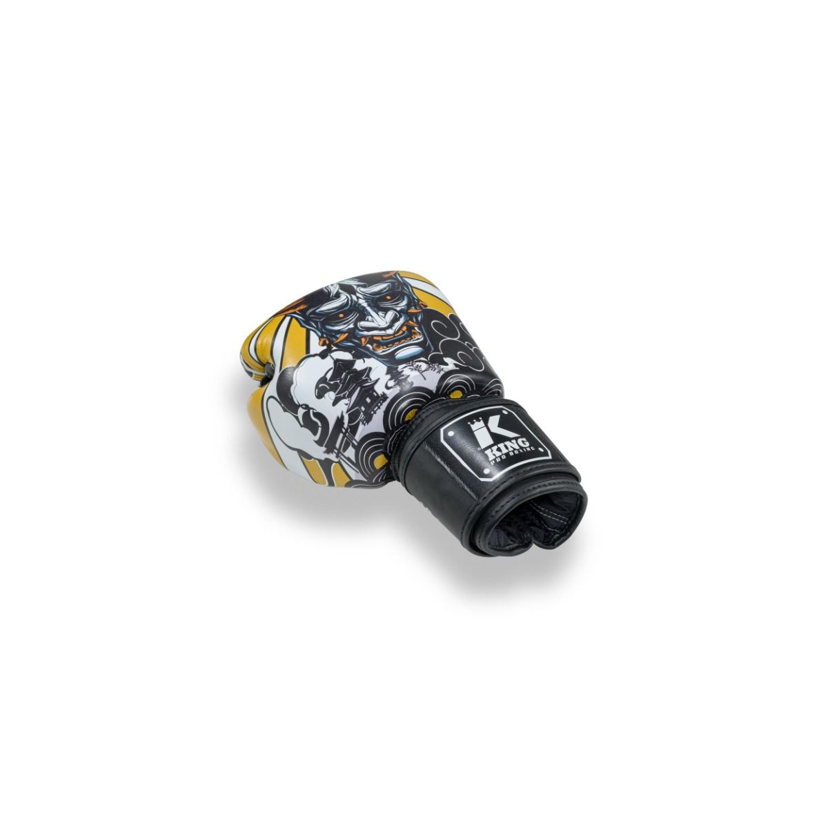 King Pro Boxing boxerské rukavice HANYA - černá/žlutá, KPB/BG HANYA GD