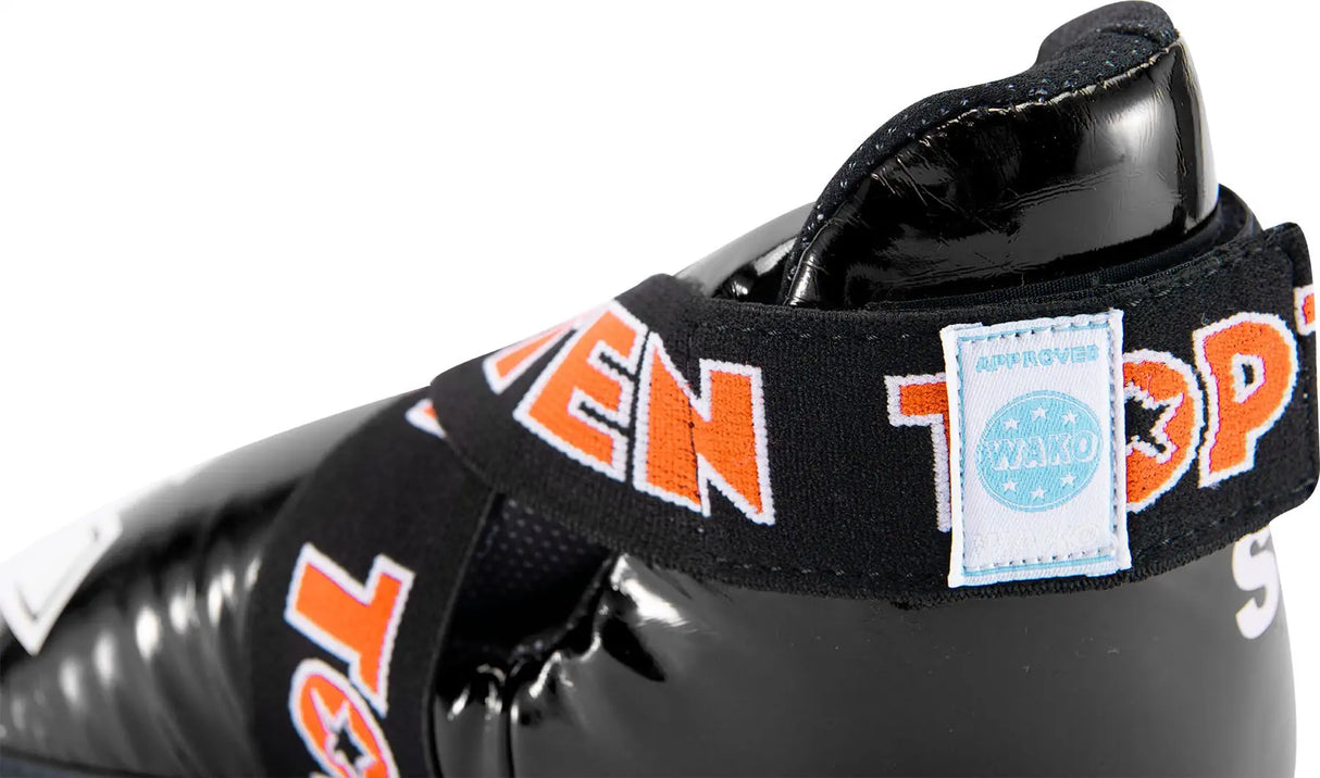 Chrániče nohou Top Ten SuperLight glossy WAKO - černé, 3067-9