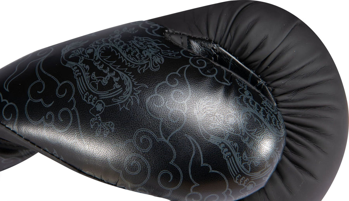 Top Ten boxerské rukavice „Dragon“ - černá/černá, 22197-99