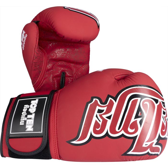 Boxerské rukavice Top Ten "Nong Han"- burgundy, 20195-40