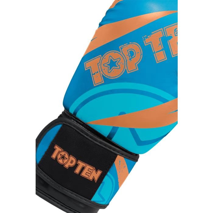 Boxerské rukavice TOP TEN Urban Arts - modrá/oranžová, 22643-6