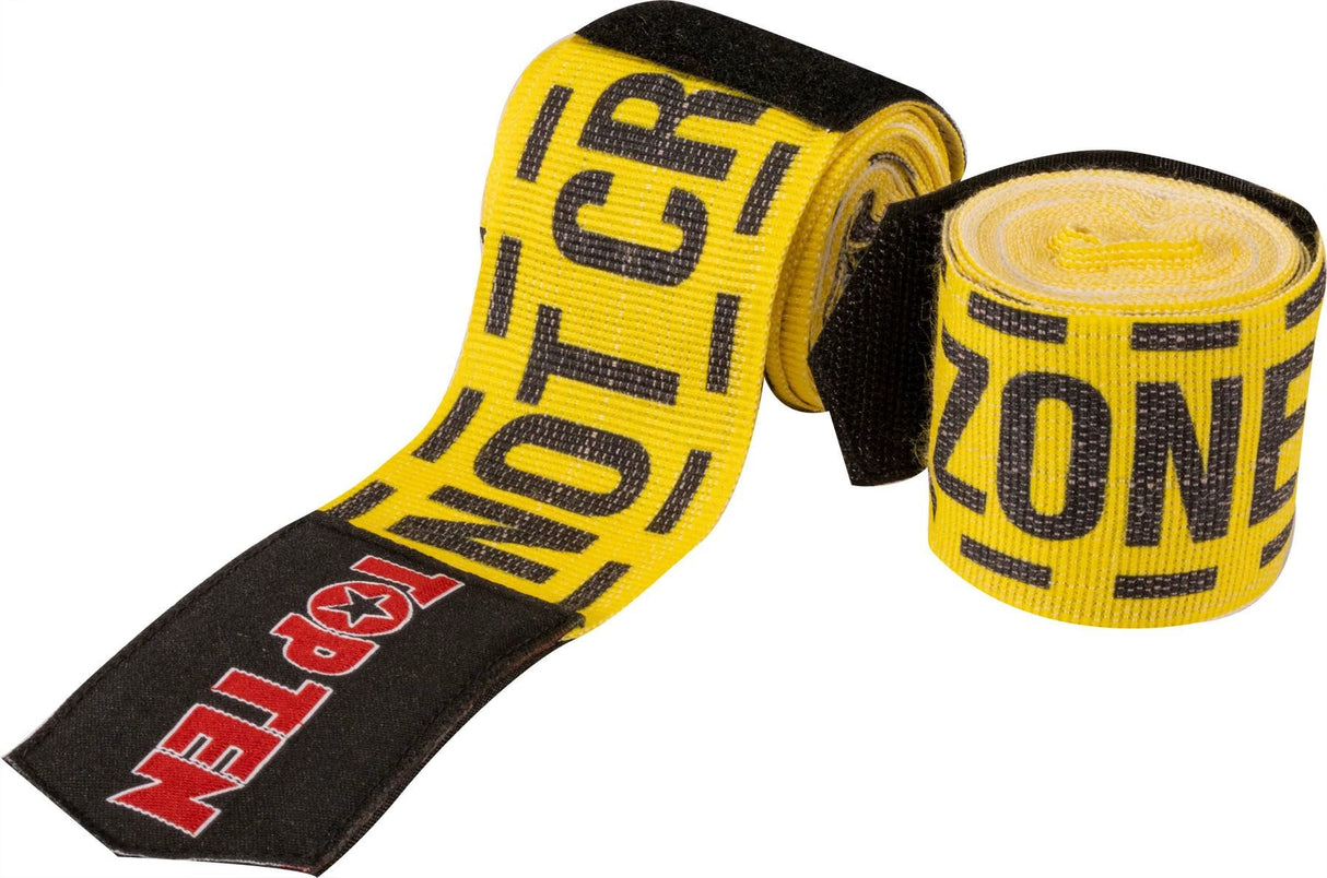 Bandáže TOP TEN BOXING ZONE - černá/žlutá, 3,5m
