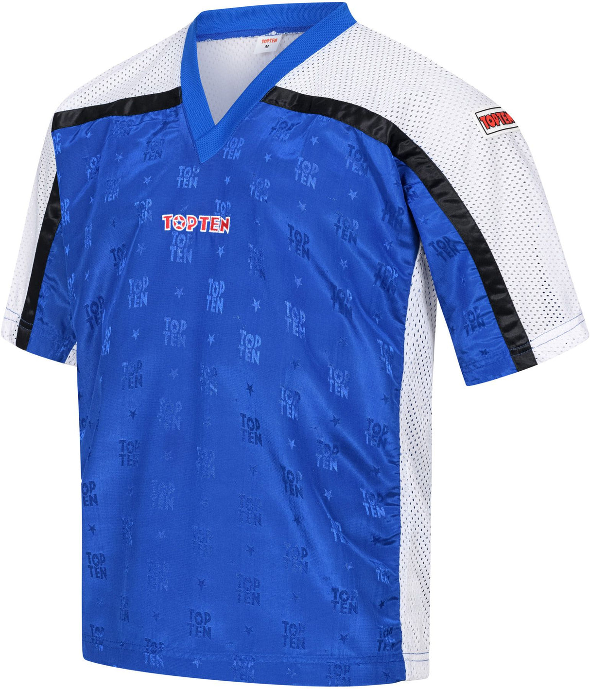 Lehké kickboxerské triko TOP TEN „Mesh“ - modrá/bílá, 1625-6