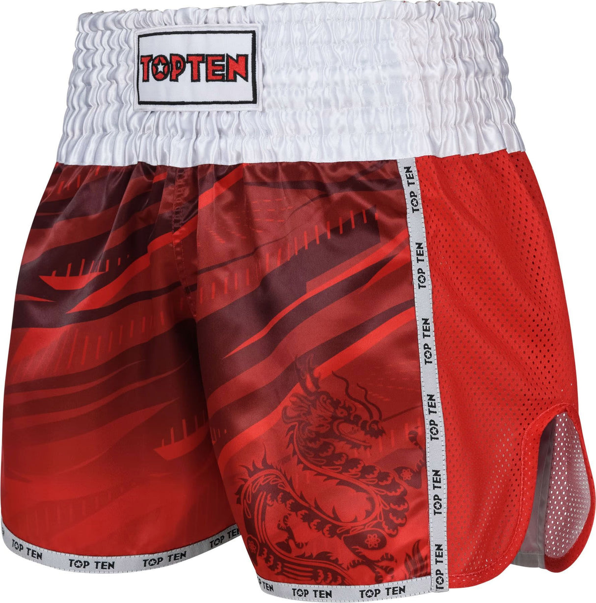 Top Ten trenky na kickbox “Legacy25” - červená, 18643-4