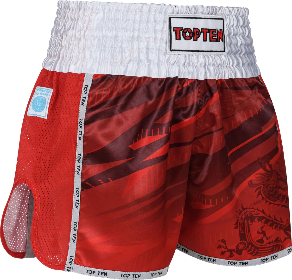 Top Ten trenky na kickbox “Legacy25” - červená, 18643-4