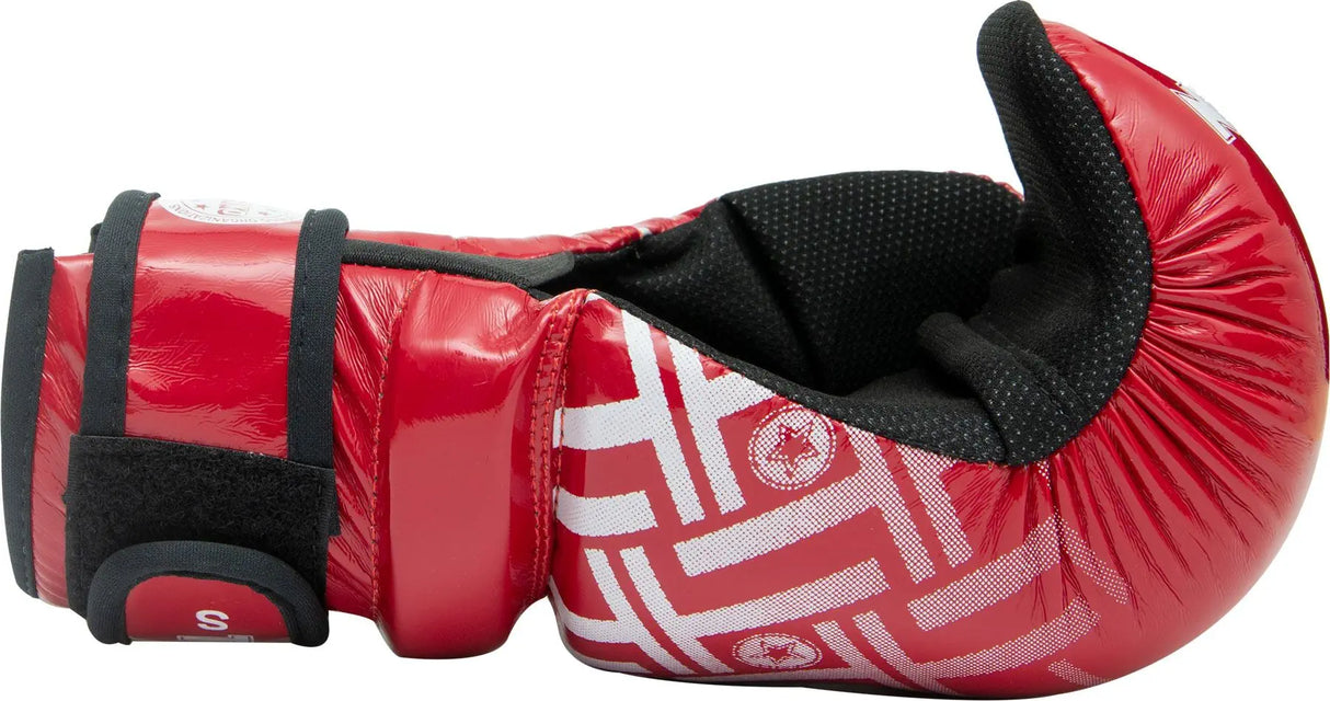 Otevřené rukavice Top Ten Glossy Block - červená, 21658-prism