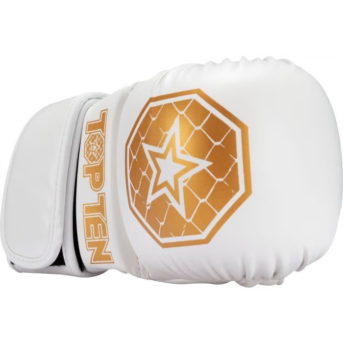MMA Rukavice Top Ten Contender - bílá/zlatá, 23342-1