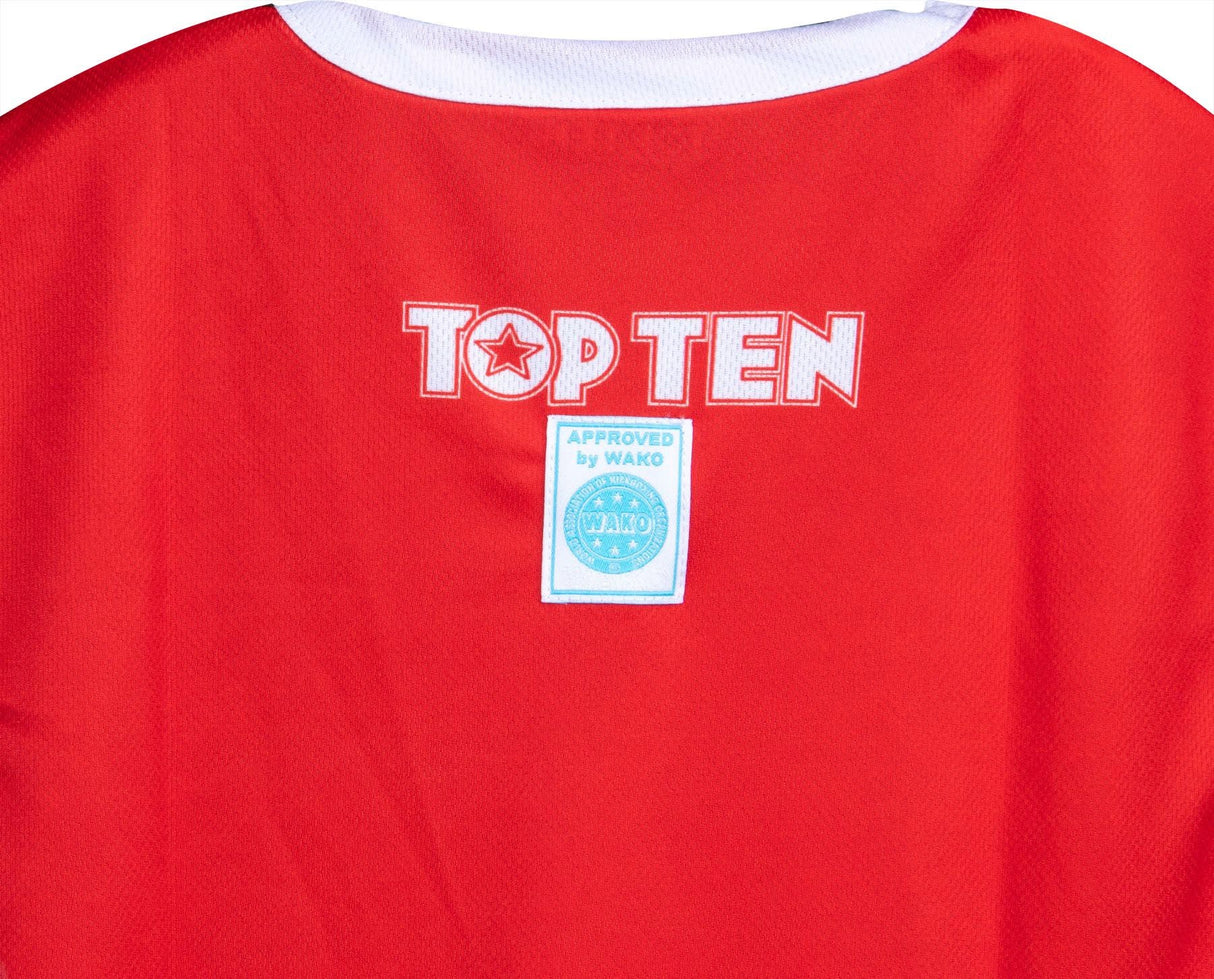 Top Ten tílko WAKO Kick Light - červená, 16181-4