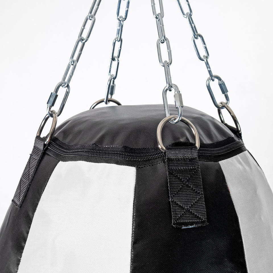 Fighter Profesionální boxerský pytel HRUŠKA - černá/bílá