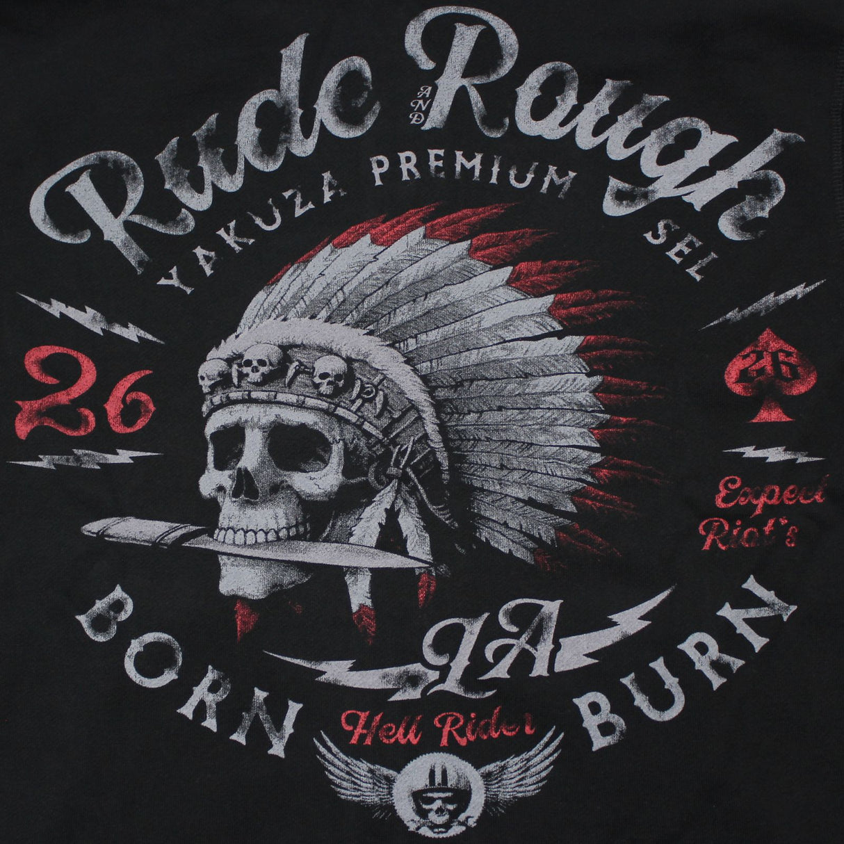 Mikina na zip Yakuza Premium - černá, 3825 A