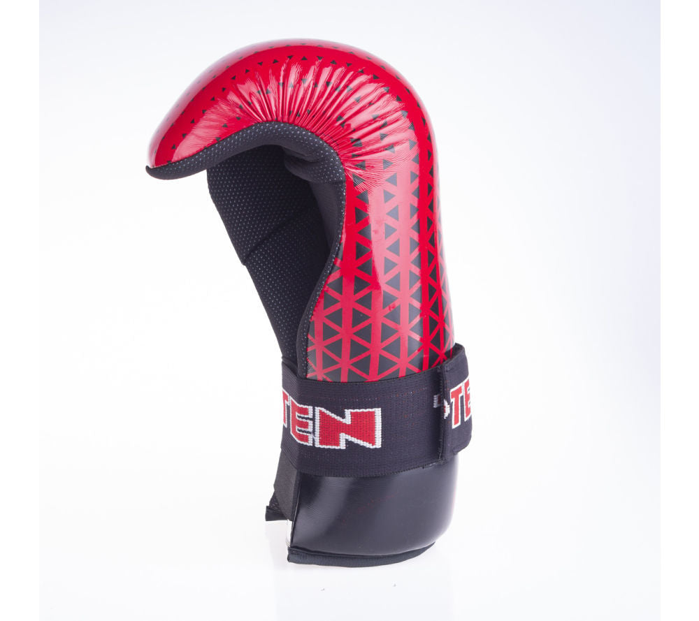 Otevřené rukavice Top Ten Glossy - červená/černá, 2067-49T