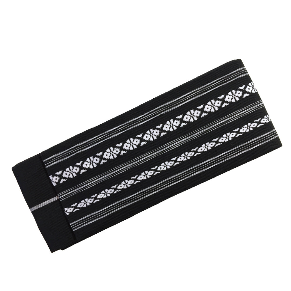 Iai tkané Obi DELUXE - černá, IO-4-DX-BK