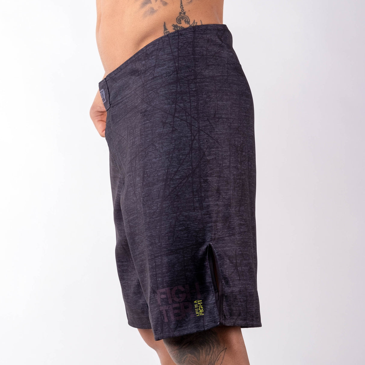 MMA Trenky Fighter - Life is a Fight - šedá, FSHM-12