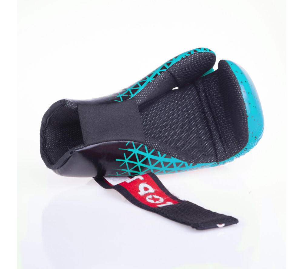 Otevřené rukavice Top Ten Glossy - modrá/černá, 2067-97T