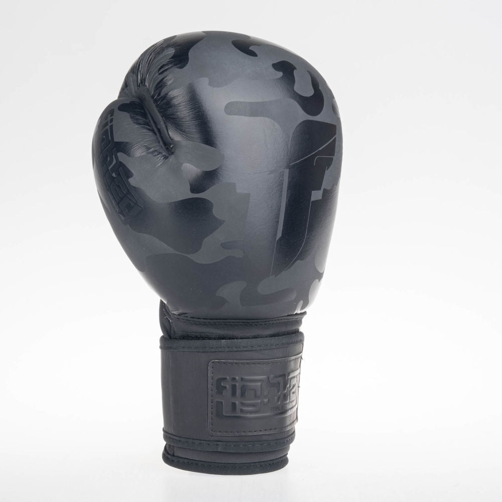 Boxerské rukavice Fighter SIAM - černá/camo, FBG-003CBK