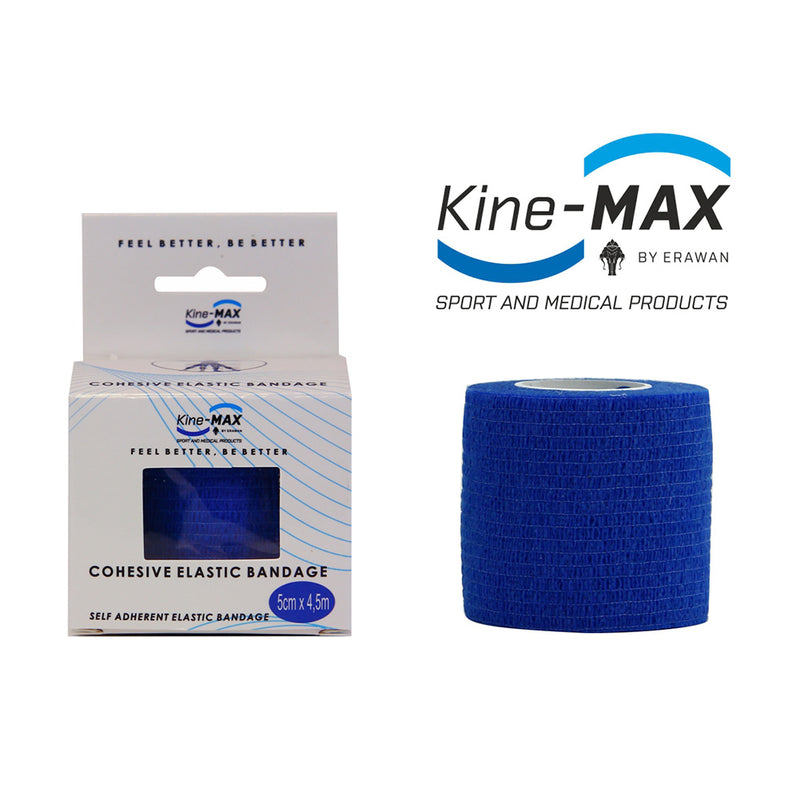 Kine-MAX Samofixační elastické obinadlo-5cm,7,5cm,10cm - modrá, CEB5BLU,CEB7BLU,CEB10BLU