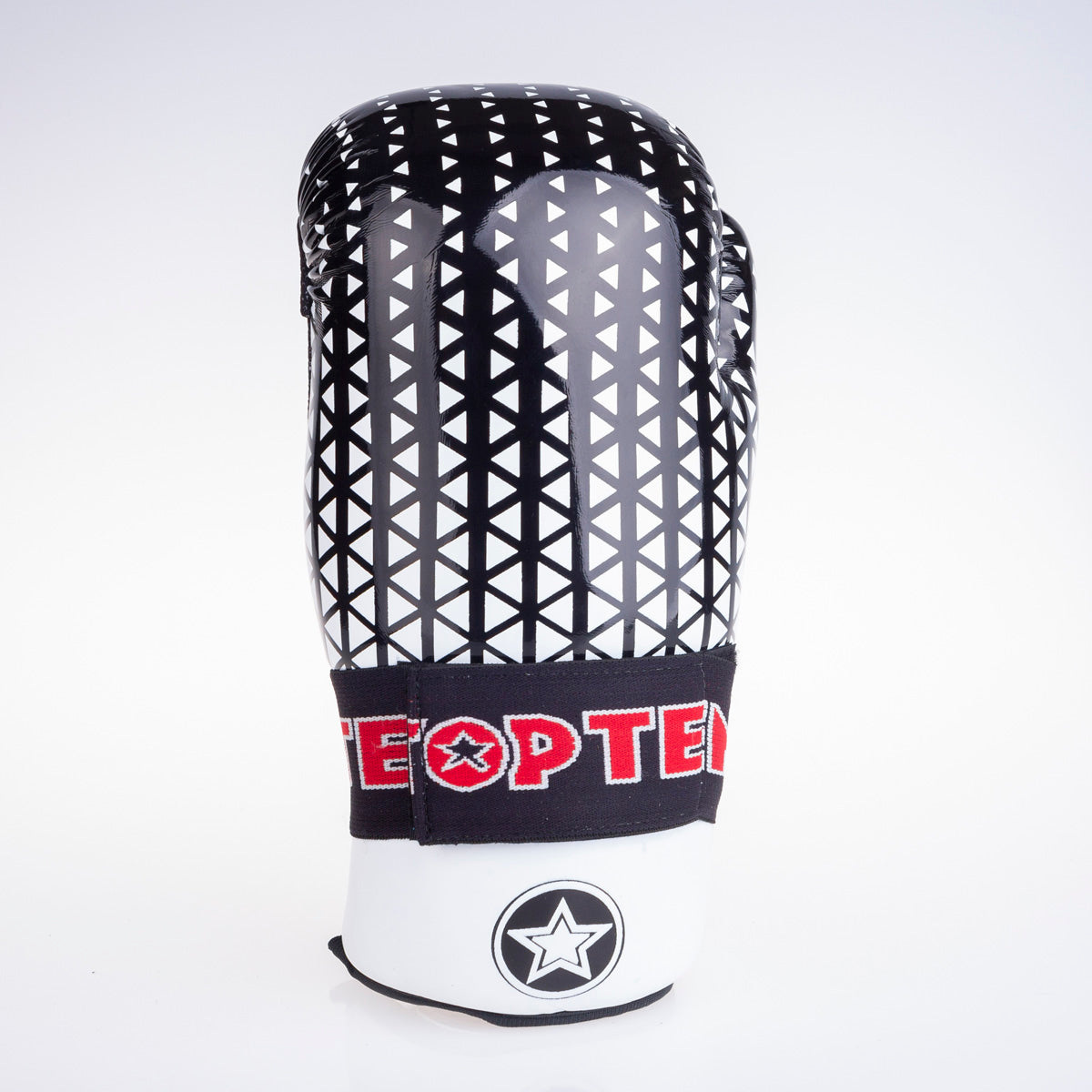 Otevřené rukavice Top Ten Glossy - bílá/černá, 2067-19T