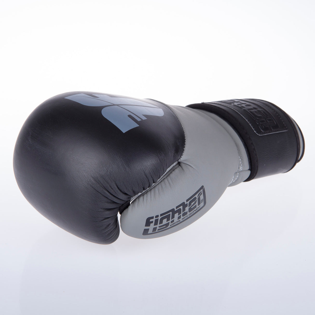 Boxerské rukavice Fighter SPLIT- černá/šedá, FBG-001BG