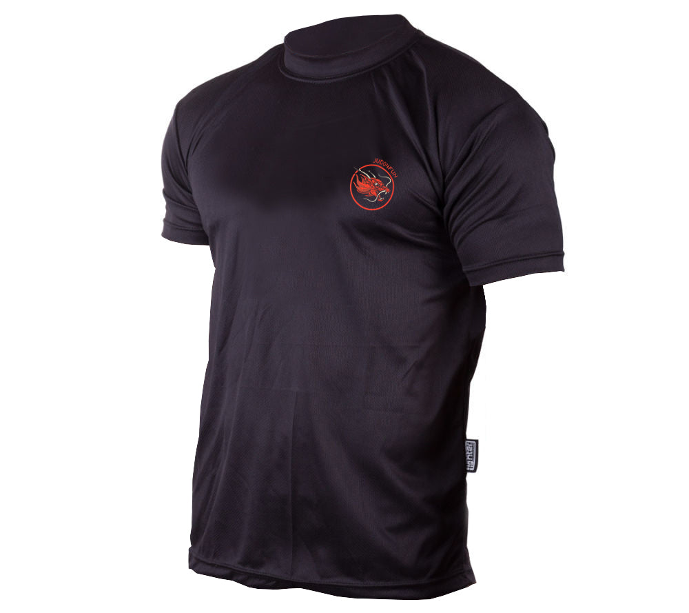 Tréninkové triko Fighter potisk Judo4Fun - černá, FTSH-02JFF