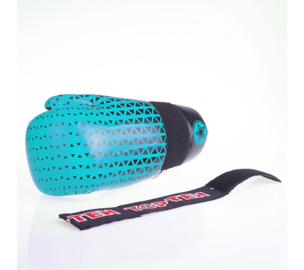 Otevřené rukavice Top Ten Glossy - modrá/černá, 2067-97T