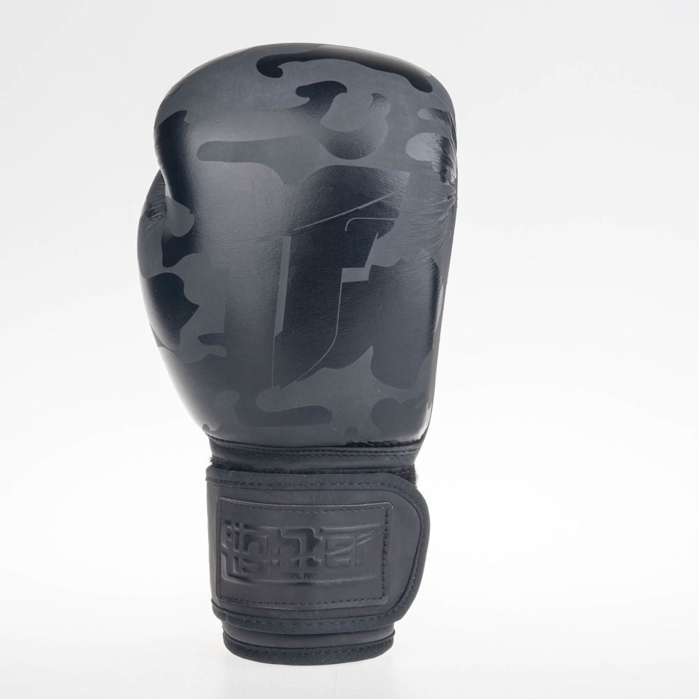 Boxerské rukavice Fighter SIAM - černá/camo, FBG-003CBK