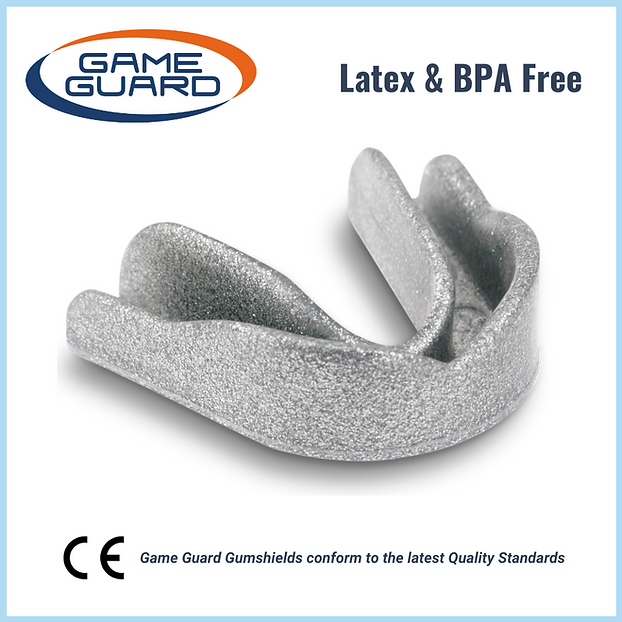 Dětské chrániče zubů Game Guard Sparkle - stříbrná