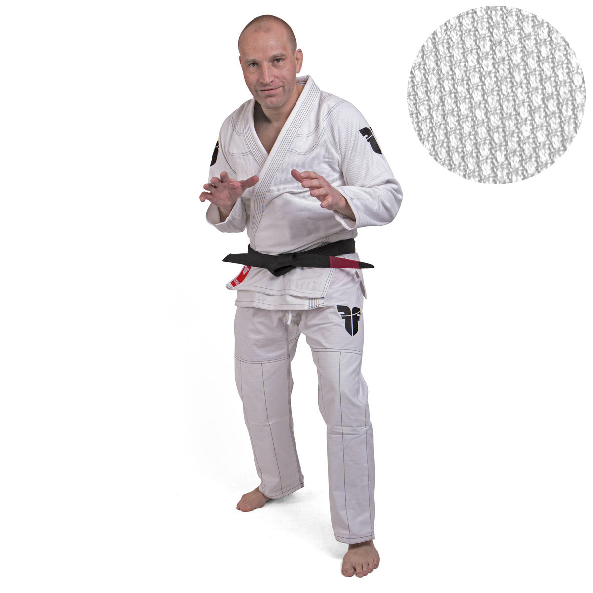 Fighter BJJ kimono Rice Straw - dětské - bílá, BJJBW-08