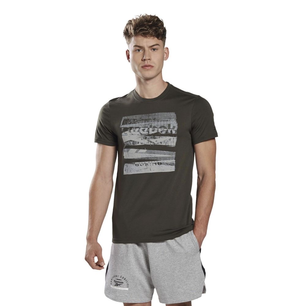 Reebok CBT Core Boxing triko - zelená, FU1261