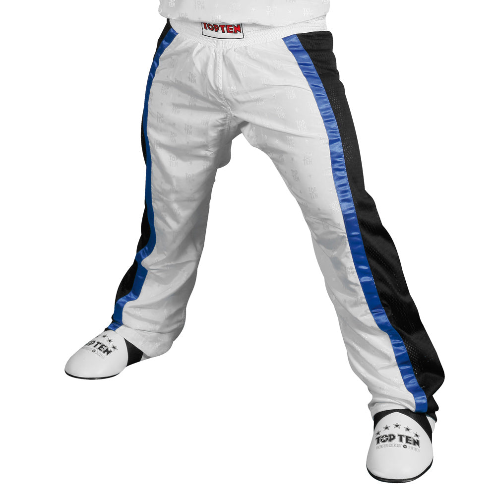 Kalhoty Top Ten Mesh - bílá/modrá, 1605-19