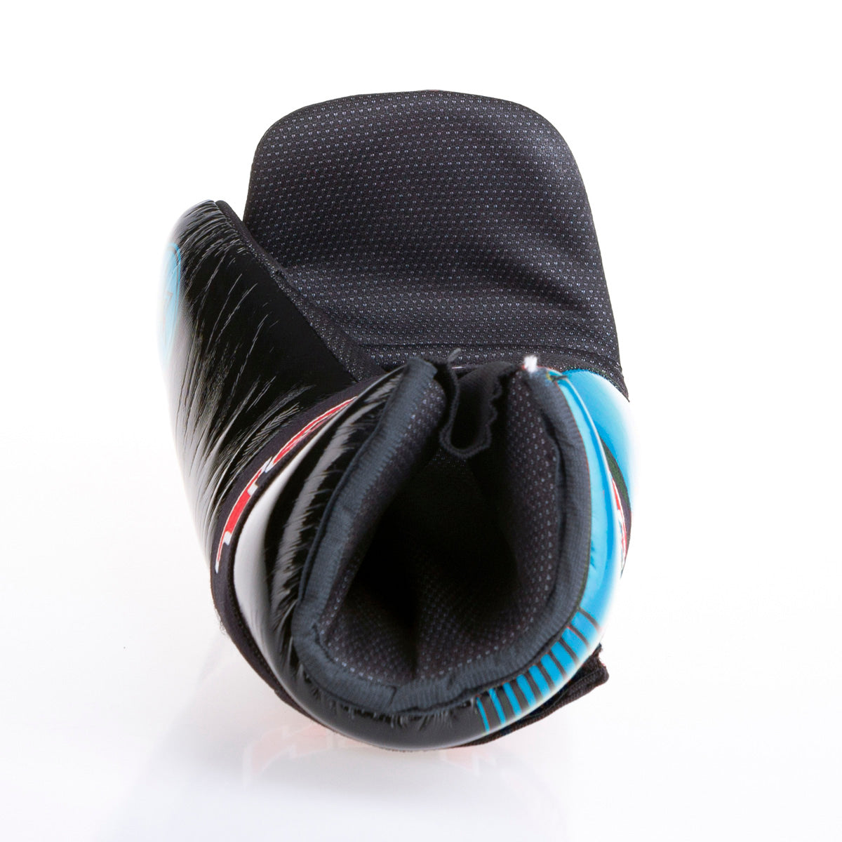 Otevřené rukavice Top Ten Glossy - černá/modrá, 2067-96LA