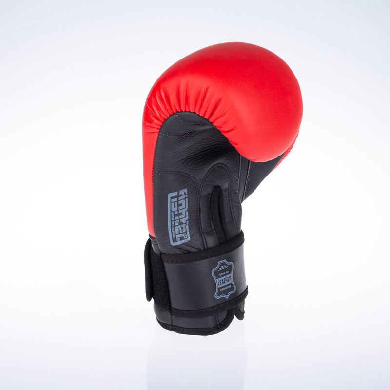 Boxerské rukavice Fighter SIAM - červená, FBG-003R