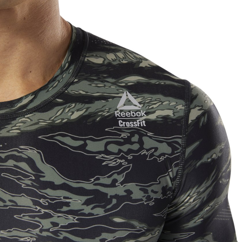 Reebok Crossfit Kompresní Triko - šedá, DP4568