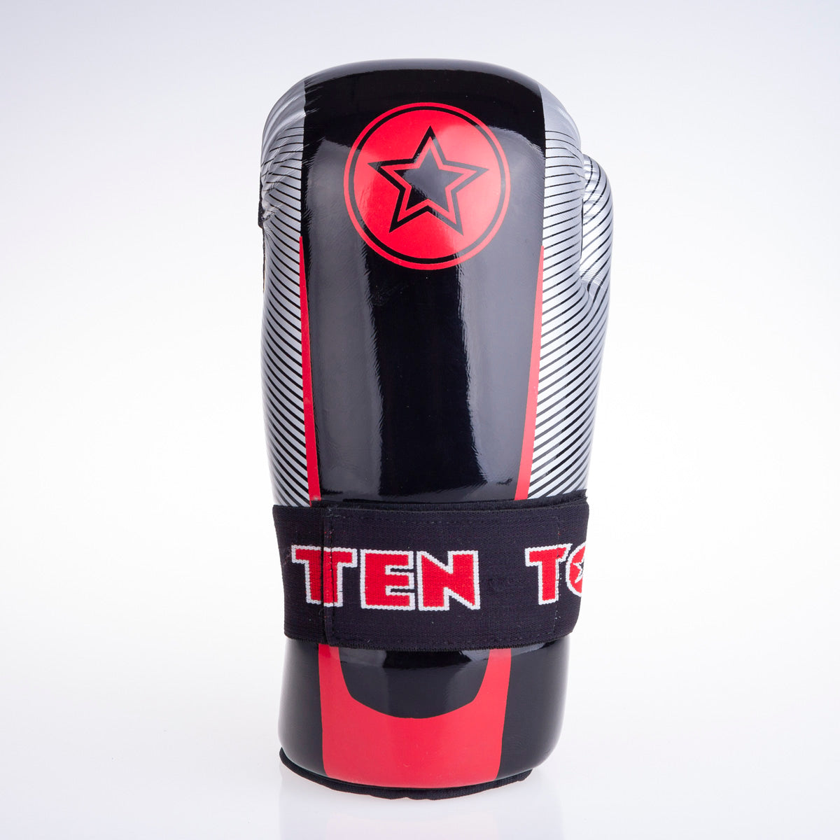 Otevřené rukavice Top Ten Glossy - černá/šedá, 2067-948S