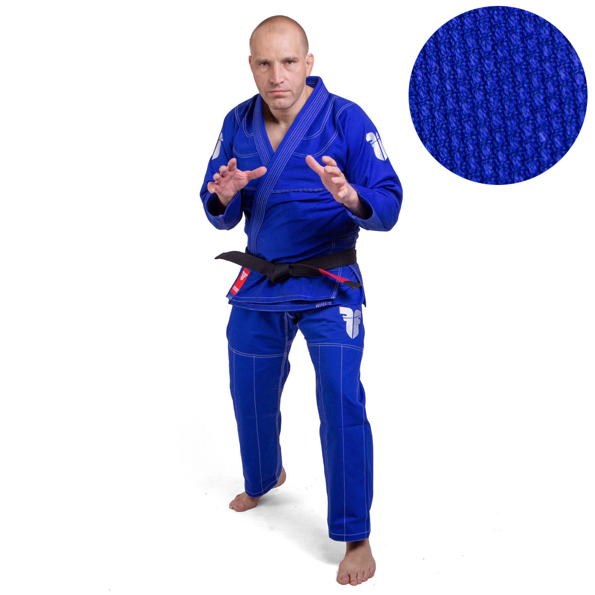 Fighter BJJ kimono Rice Straw- modrá, BJJBLU-07