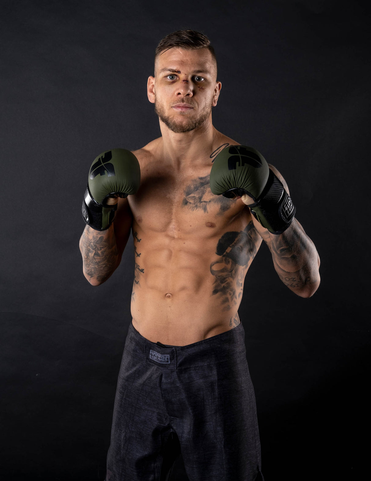 MMA Trenky Fighter - Life is a Fight - šedá, FSHM-12