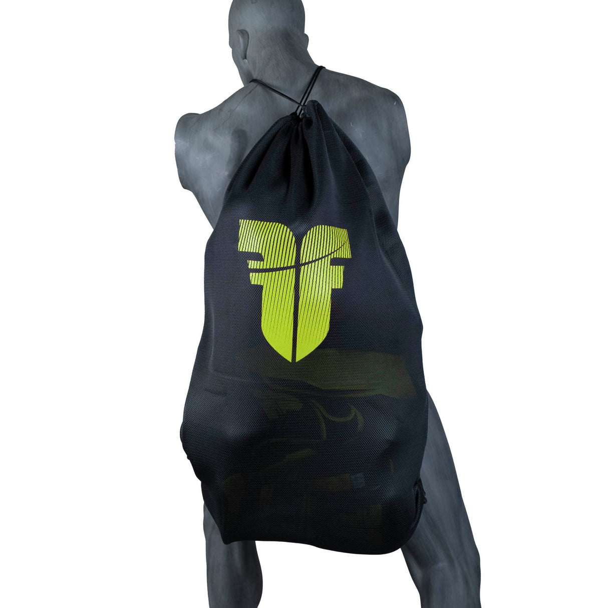 Síťová taška Fighter mesh - černá/žlutá