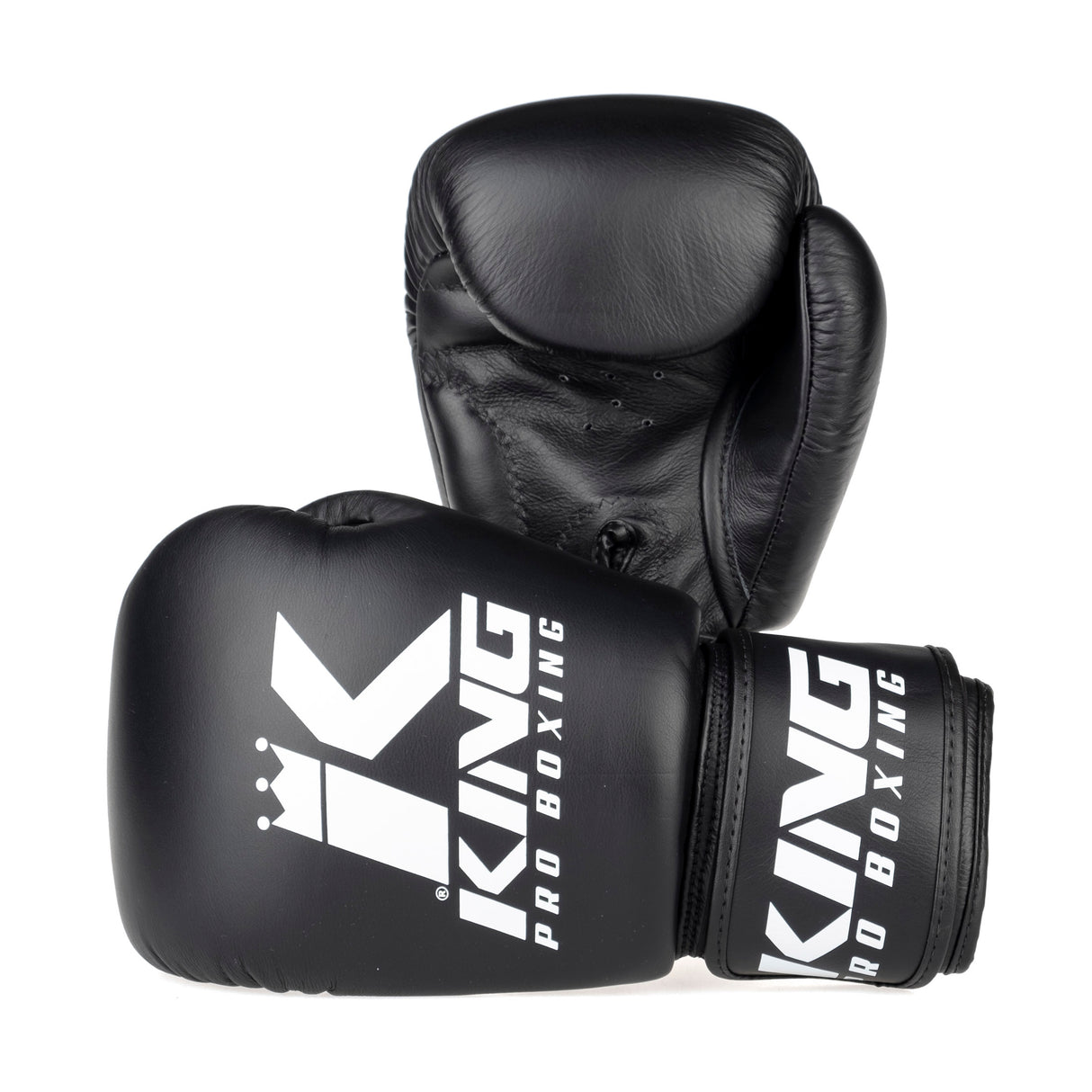 King Pro Boxing boxerské rukavice - černá/bílá