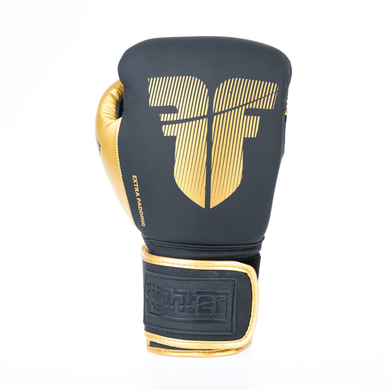 Boxerské rukavice Fighter Secure Fit - černá/zlatá