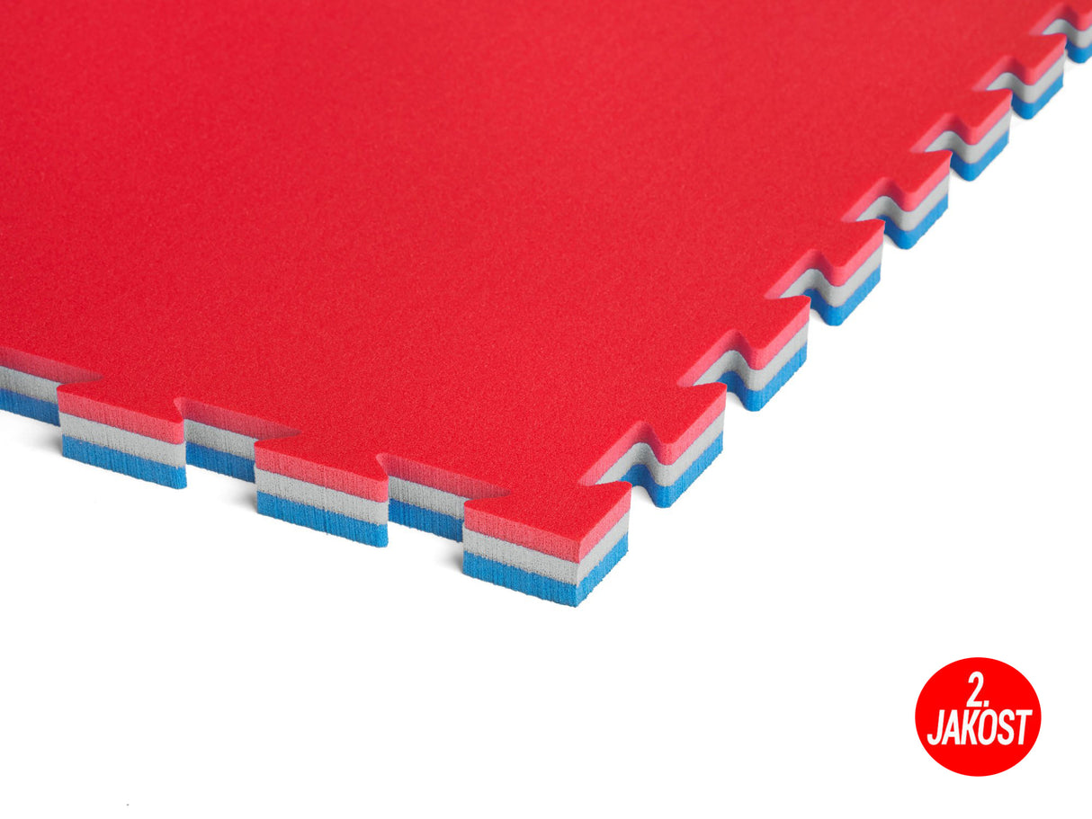 Trocellen tatami Basic Plus 3 cm modrá/červená, II-JAKOST