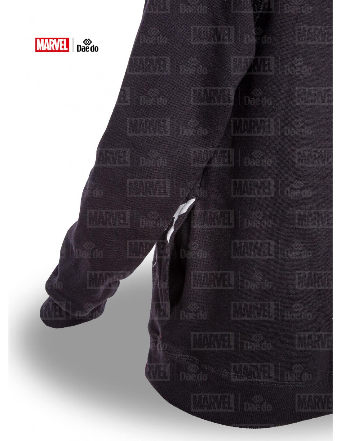 Daedo mikina s maskou Black Panther - černá, MARV50621