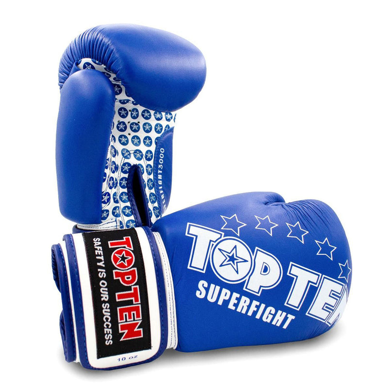 Boxerské rukavice Top Ten Superfight 3000 - modrá/bílá, 20411-6