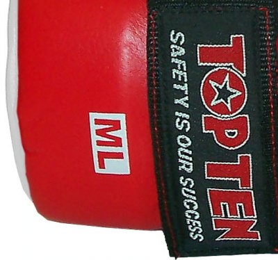 Otevřené rukavice Top Ten Superfight 3000 - červená, 2051-4005