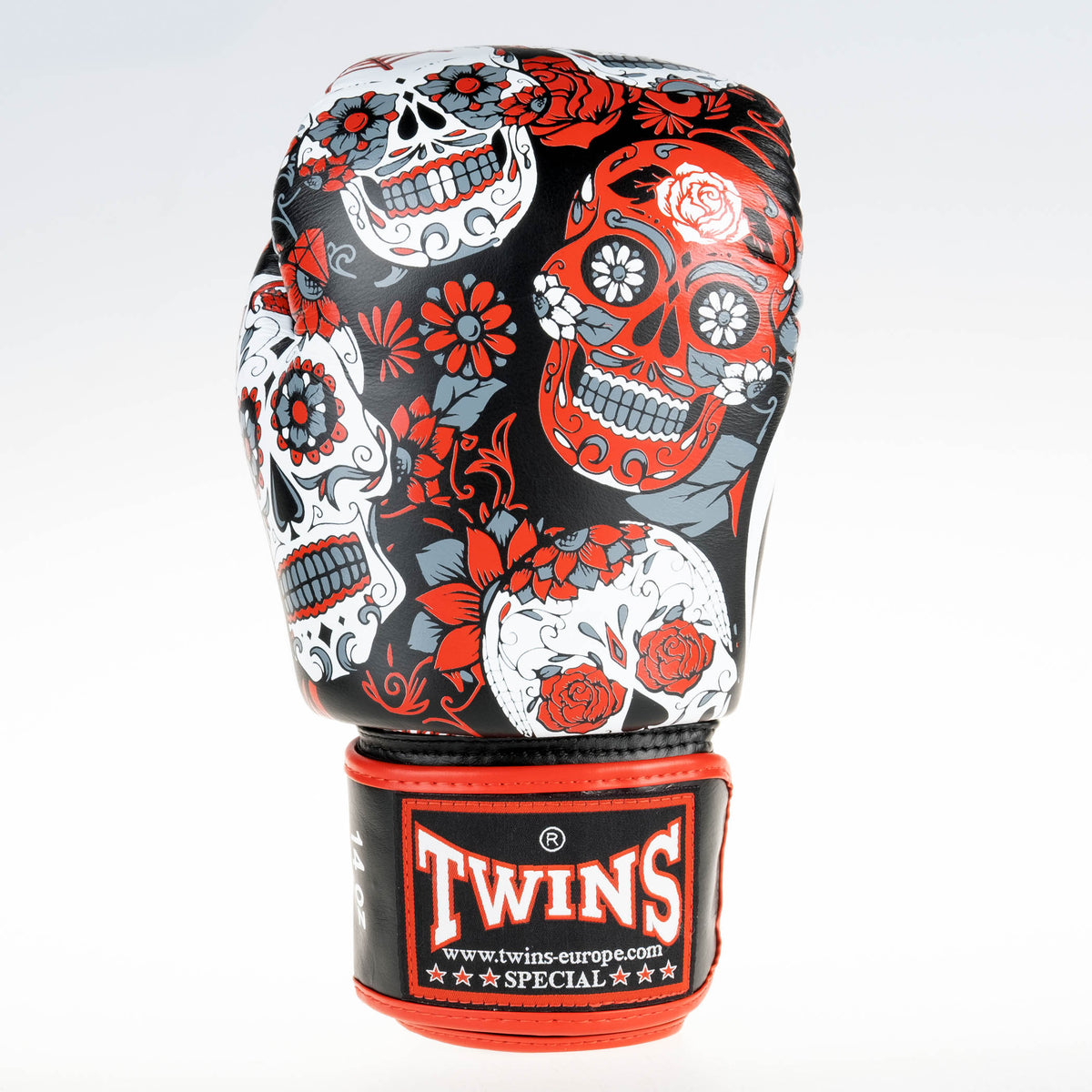 Boxerské rukavice Twins Skull4 - červená, SKULL4 - view-6