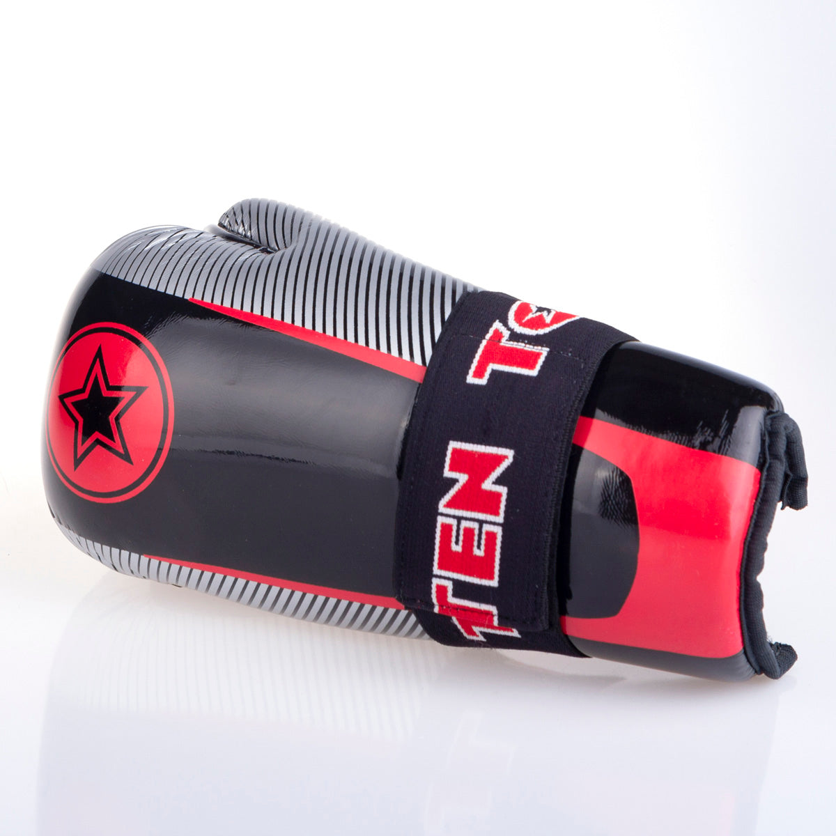 Otevřené rukavice Top Ten Glossy - černá/šedá, 2067-948S