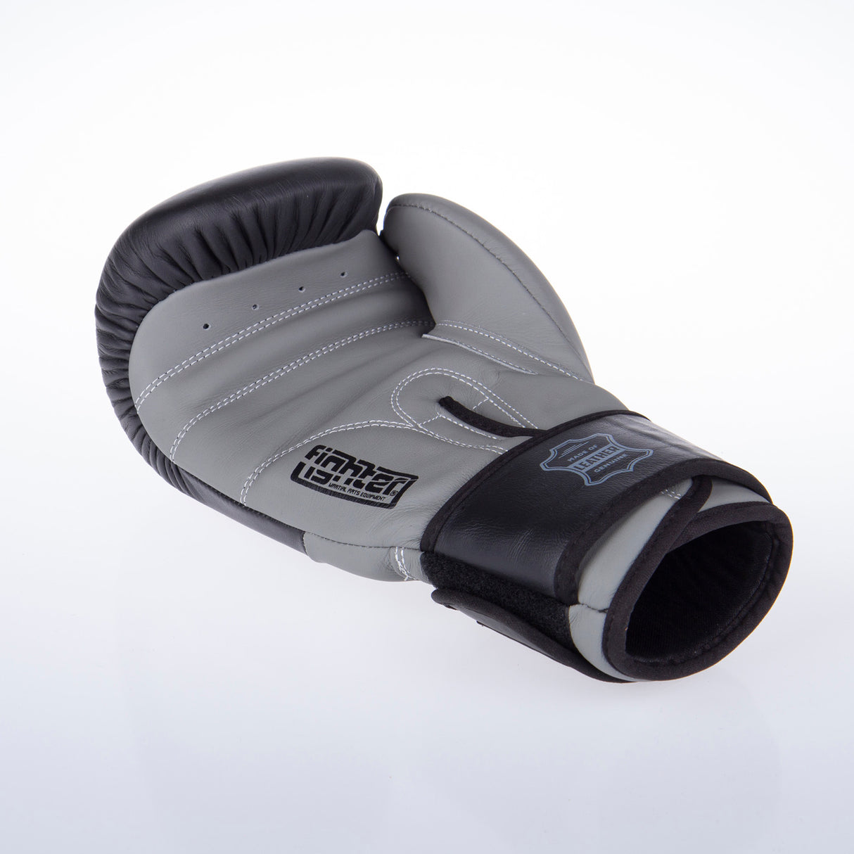 Boxerské rukavice Fighter SPLIT- černá/šedá, FBG-001BG